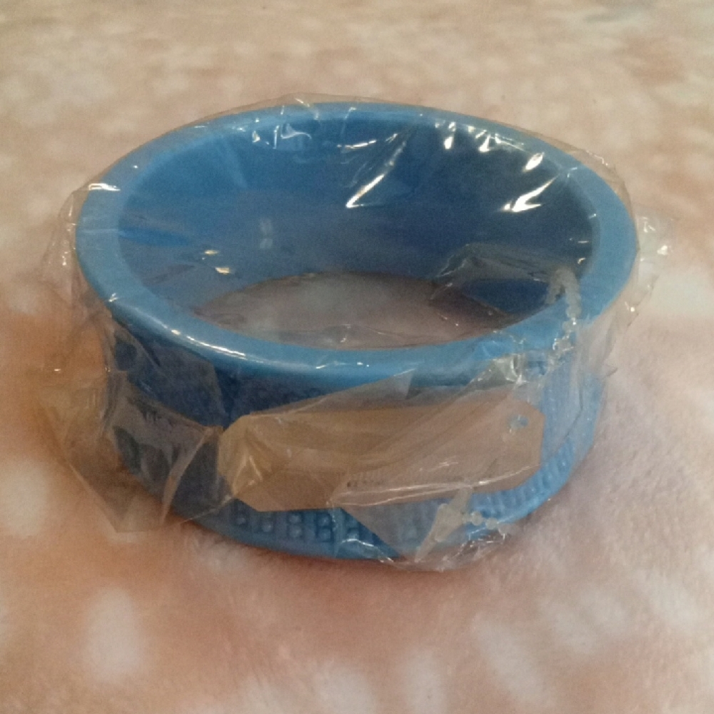 Blue Silicone Bracelet